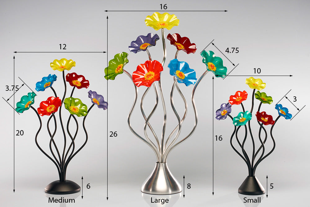 7 Flower Breckenridge - Glass Flowers by Scott Johnson