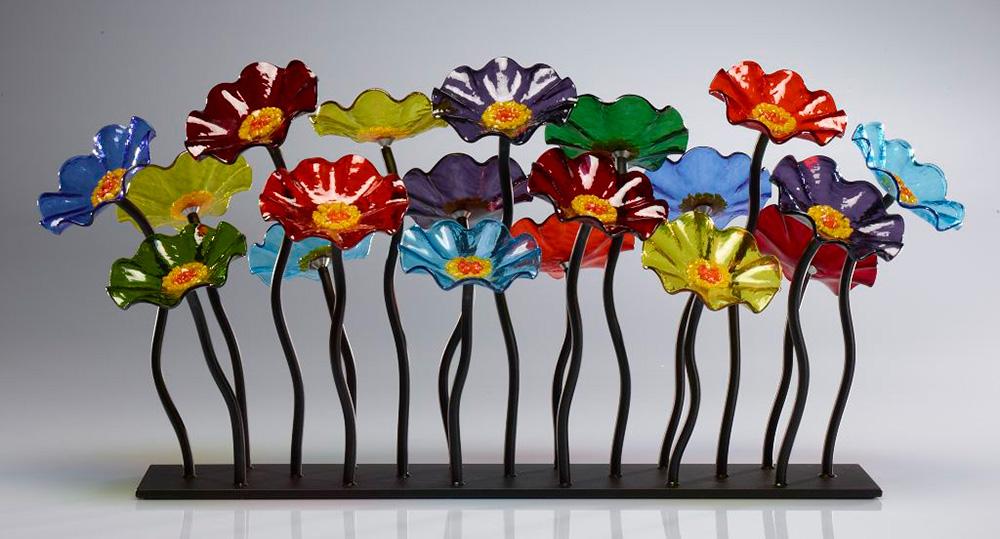 Garden 19 Prism 107 - Glass Flowers by Scott Johnson