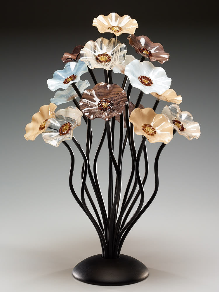 15 flower tree Lincolnshire - Glass Flowers by Scott Johnson