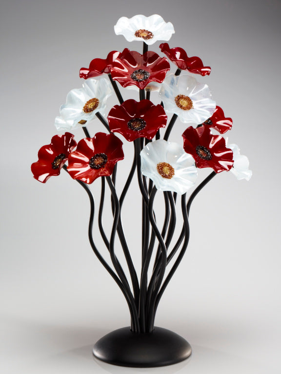 15 flower tree Christmas - Glass Flowers by Scott Johnson
