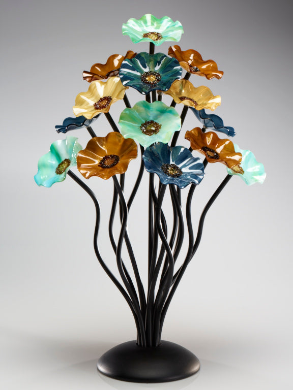 15 flower tree Sundrella - Glass Flowers by Scott Johnson