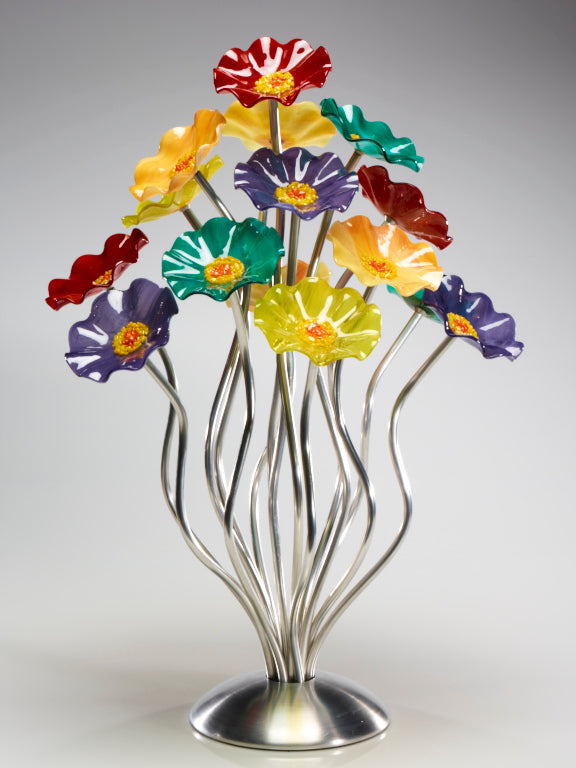 15 flower tree Surprise - Glass Flowers by Scott Johnson