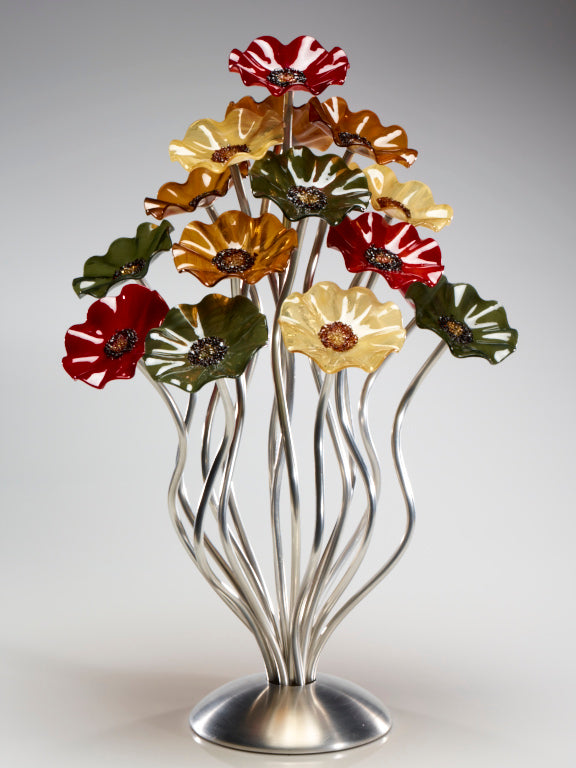 15 flower tree Breckenridge - Glass Flowers by Scott Johnson