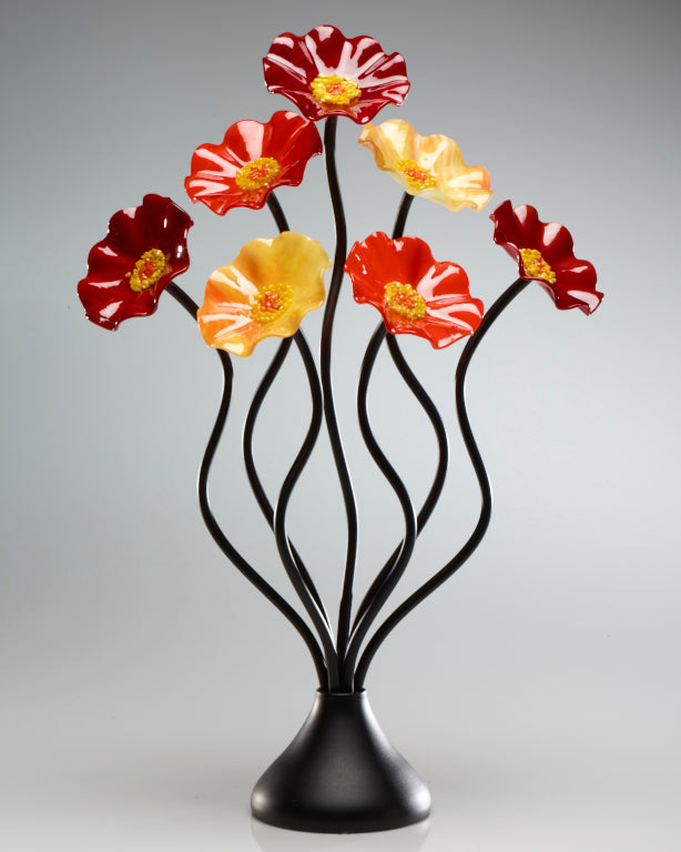 7 Flower Autumn - Glass Flowers by Scott Johnson