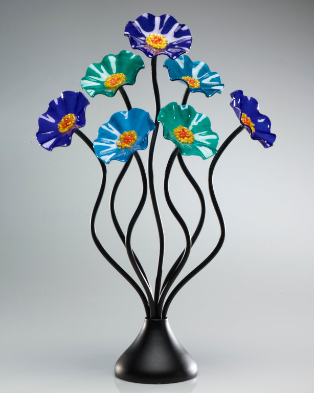 7 Flower Ocean - Glass Flowers by Scott Johnson