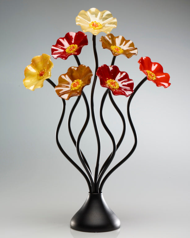 7 Flower Tuscany - Glass Flowers by Scott Johnson