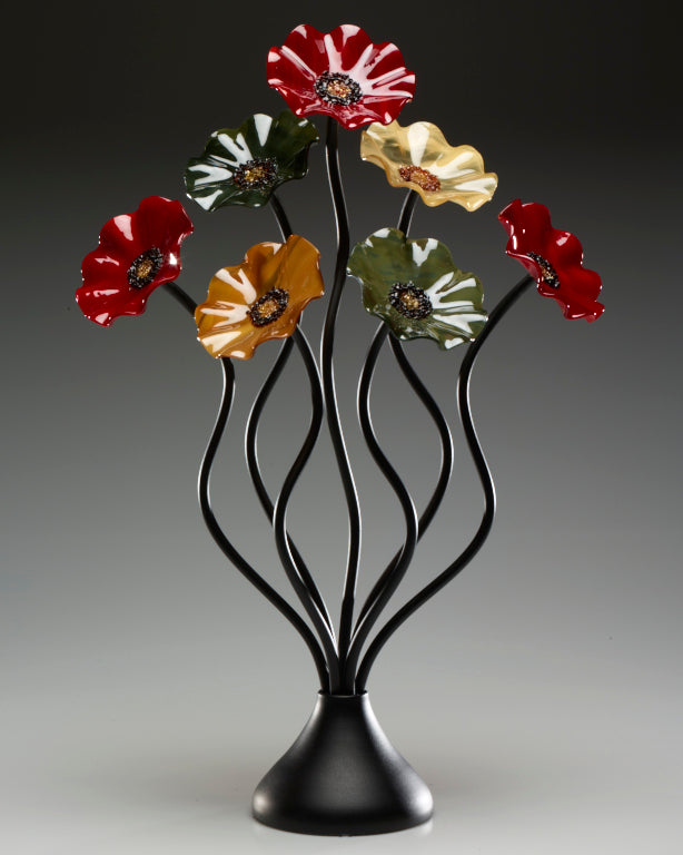 7 Flower Breckenridge - Glass Flowers by Scott Johnson