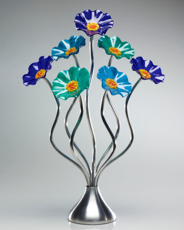 7 Flower Ocean - Glass Flowers by Scott Johnson