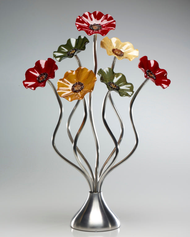 7 Flower Breckenridge - Glass Flowers by Scott Johnson