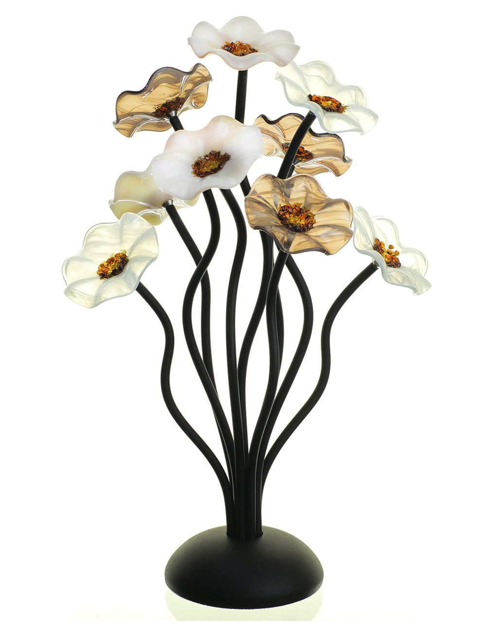 9 flower Naples - Glass Flowers by Scott Johnson