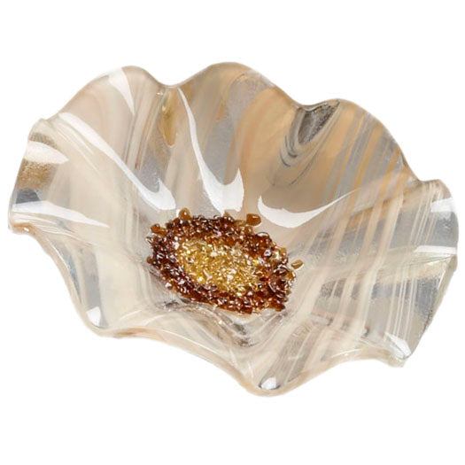 Salmon Swirl Replacement Flower - Glass Flowers by Scott Johnson