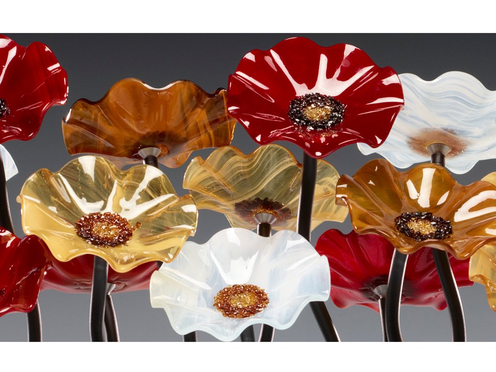 7 Flower Marilyn - Glass Flowers by Scott Johnson