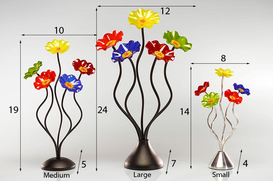 5 Flower Aspen 182 - Glass Flowers by Scott Johnson
