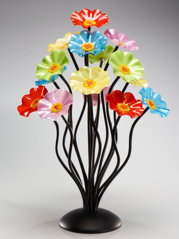 15 flower tree Beach - Glass Flowers by Scott Johnson