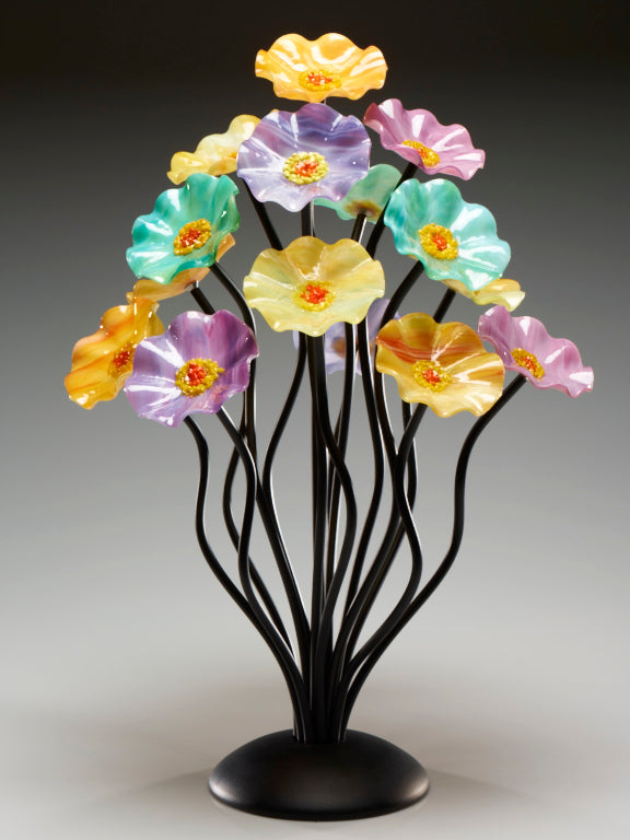 15 flower tree Monsoon - Glass Flowers by Scott Johnson