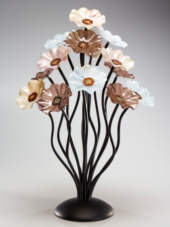 15 flower tree Naples - Glass Flowers by Scott Johnson