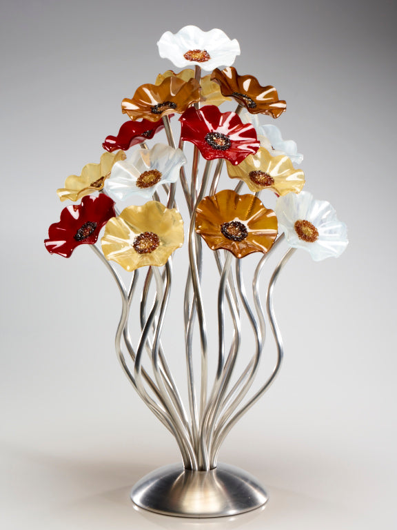 15 flower tree Marilyn - Glass Flowers by Scott Johnson