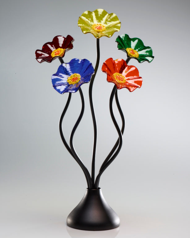 5 Flower Prism - Glass Flowers by Scott Johnson