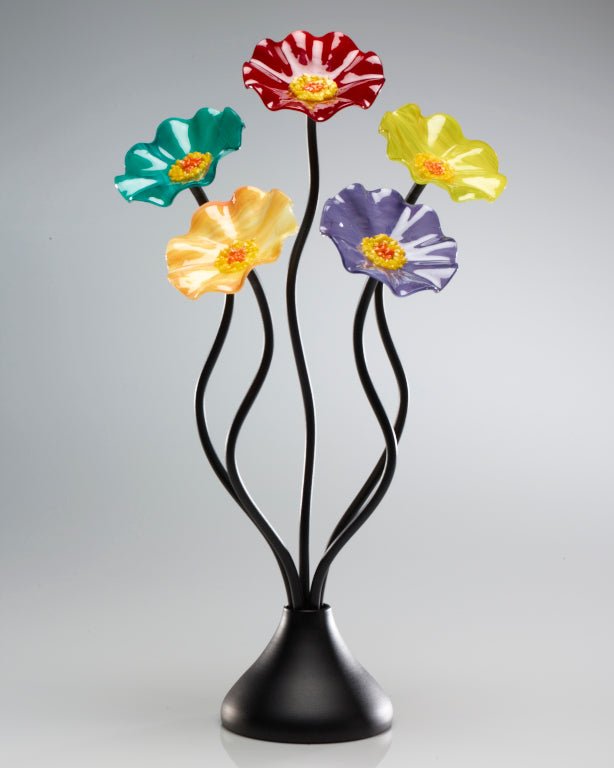 5 Flower Surprise - Glass Flowers by Scott Johnson