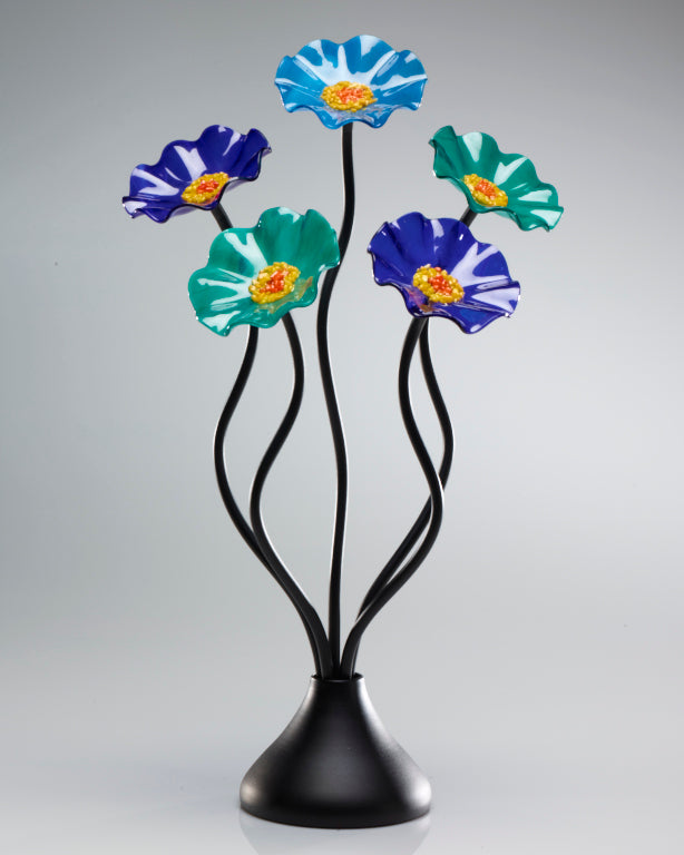 5 Flower Ocean - Glass Flowers by Scott Johnson