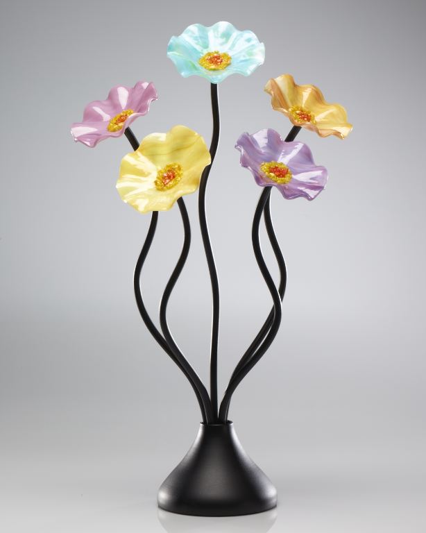 5 Flower Monsoon - Glass Flowers by Scott Johnson