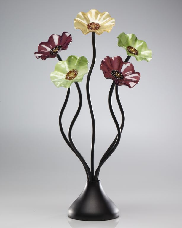 5 Flower Aspen 182 - Glass Flowers by Scott Johnson