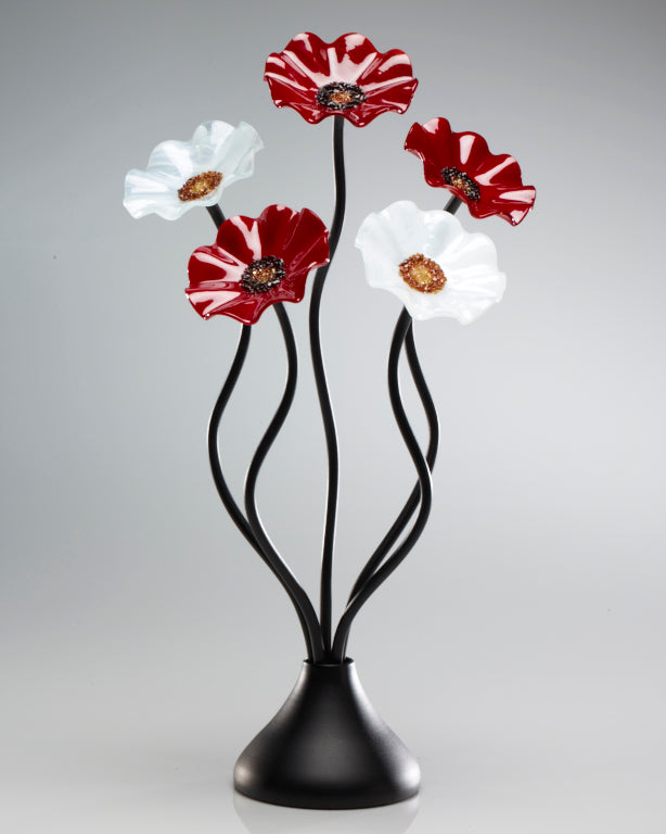 5 Flower Christmas - Glass Flowers by Scott Johnson