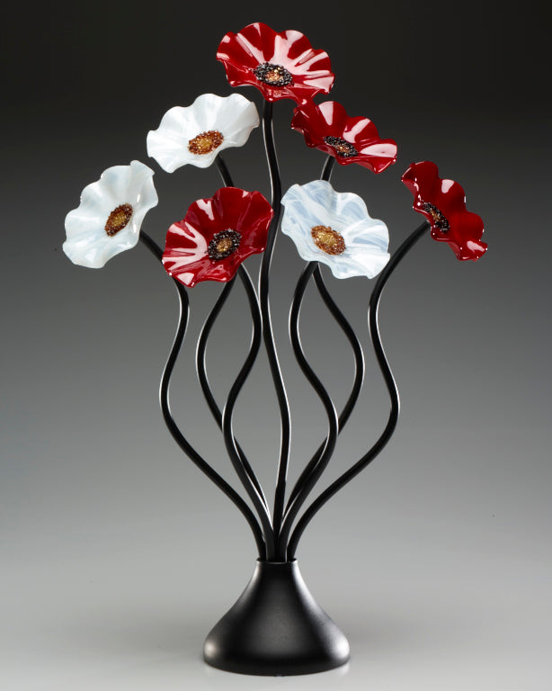 7 Flower Christmas - Glass Flowers by Scott Johnson