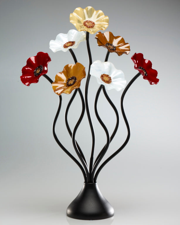 7 Flower Marilyn - Glass Flowers by Scott Johnson