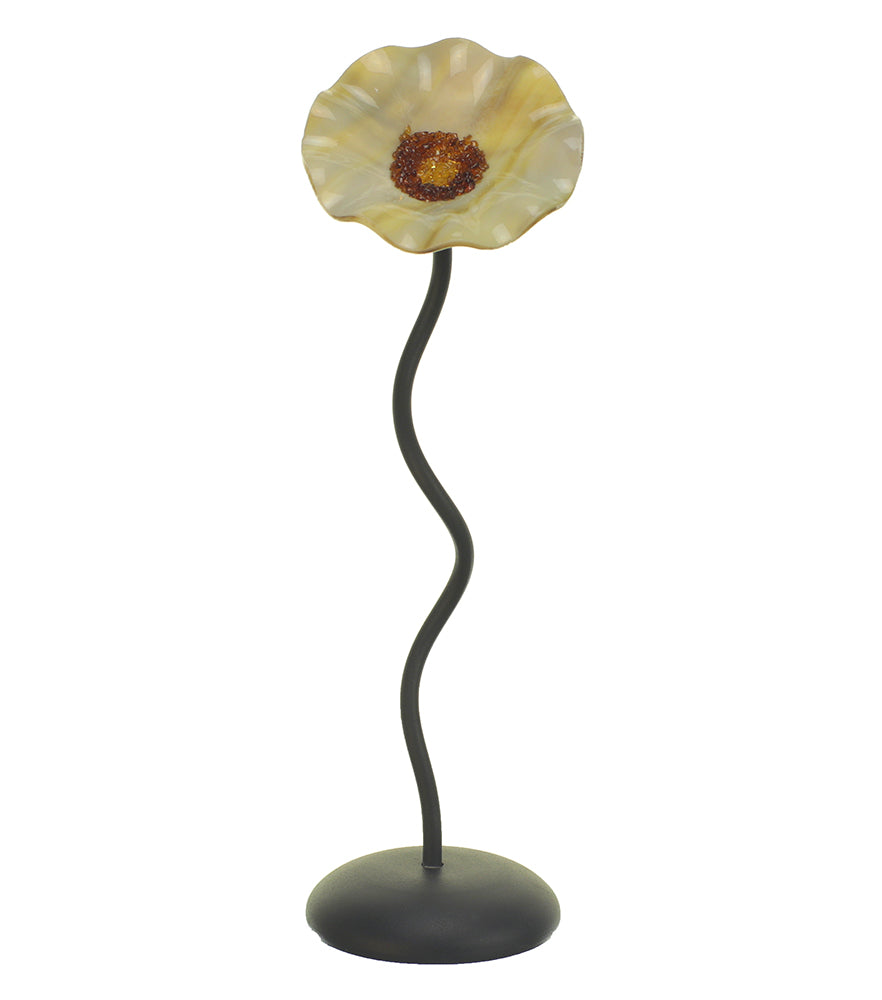 Single Stem - Caramel Cream BC - Glass Flowers by Scott Johnson