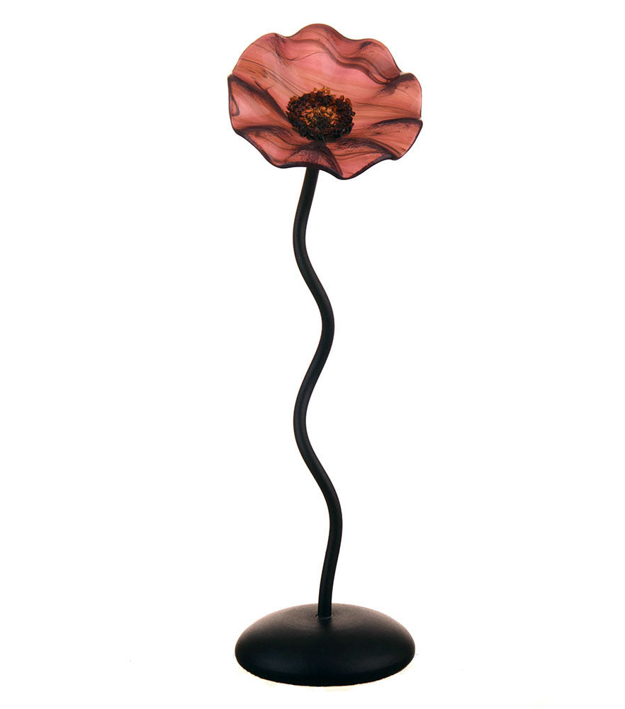 Single Stem - Plum BC - Glass Flowers by Scott Johnson