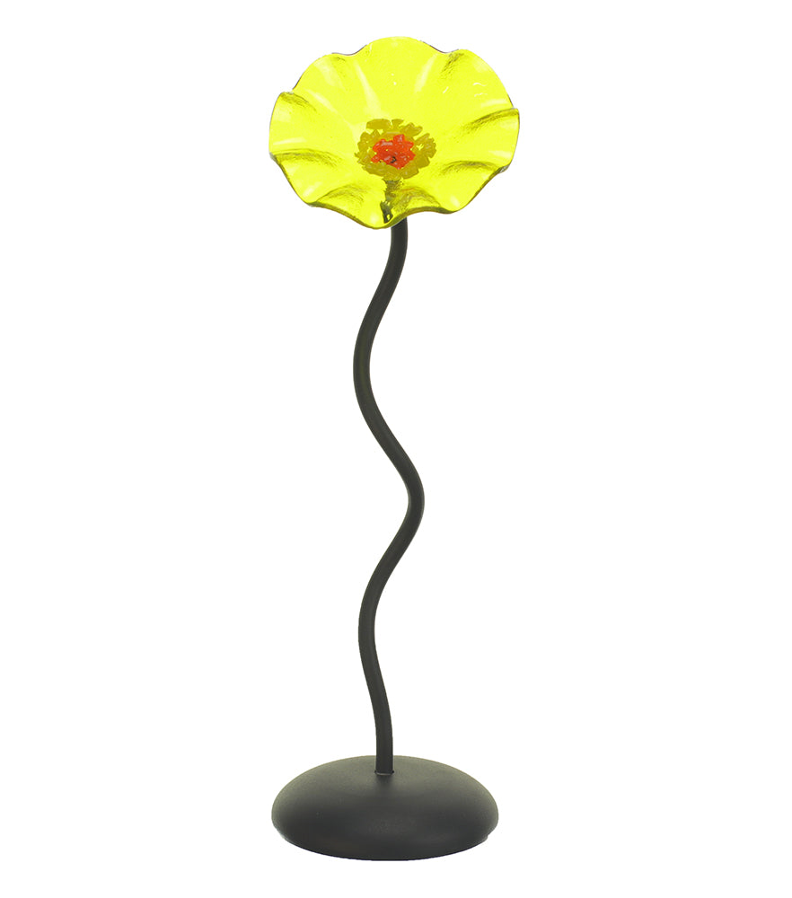 Single Stem - Trans Yellow - Glass Flowers by Scott Johnson