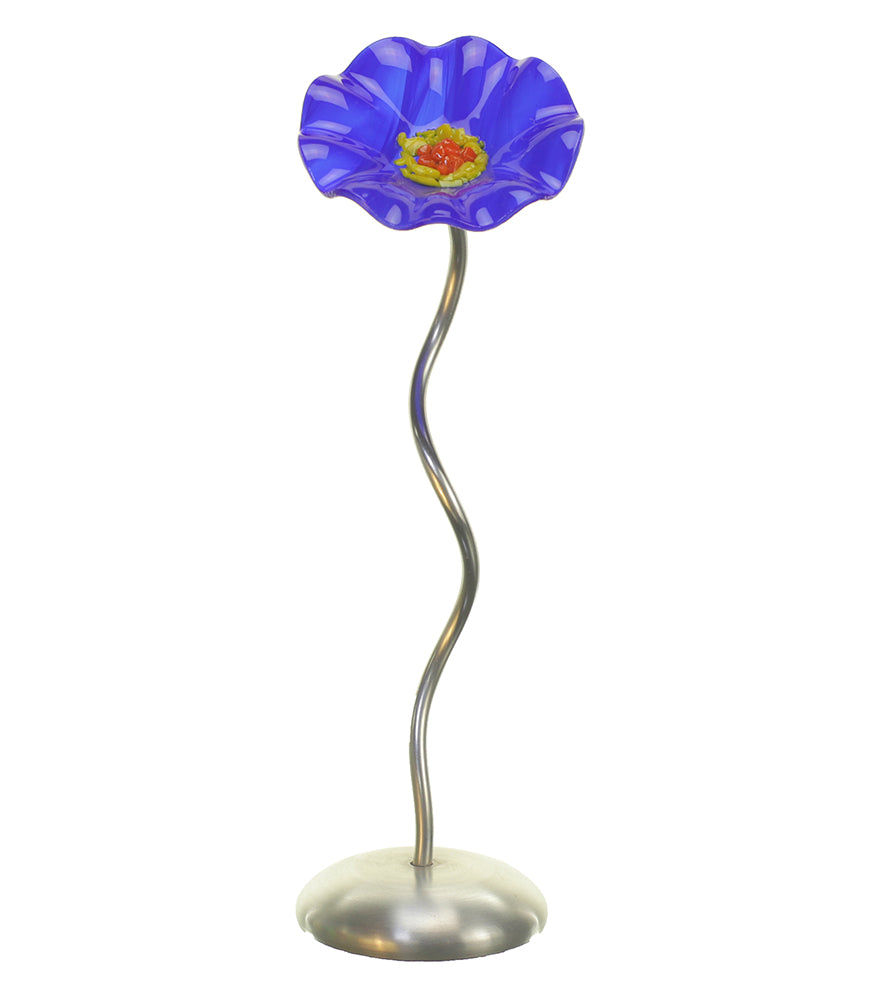 Single Stem - Blue - Glass Flowers by Scott Johnson