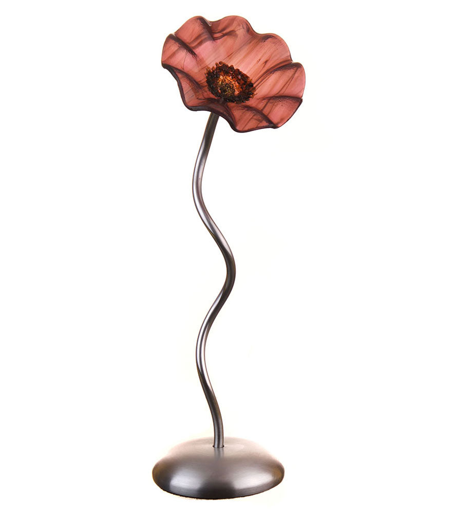 Single Stem - Plum BC - Glass Flowers by Scott Johnson