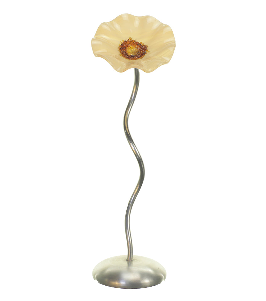 Single Stem - Salmon BC - Glass Flowers by Scott Johnson