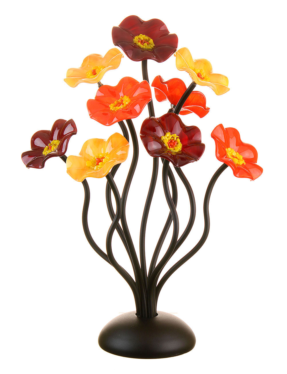 9 flower Autumn - Glass Flowers by Scott Johnson