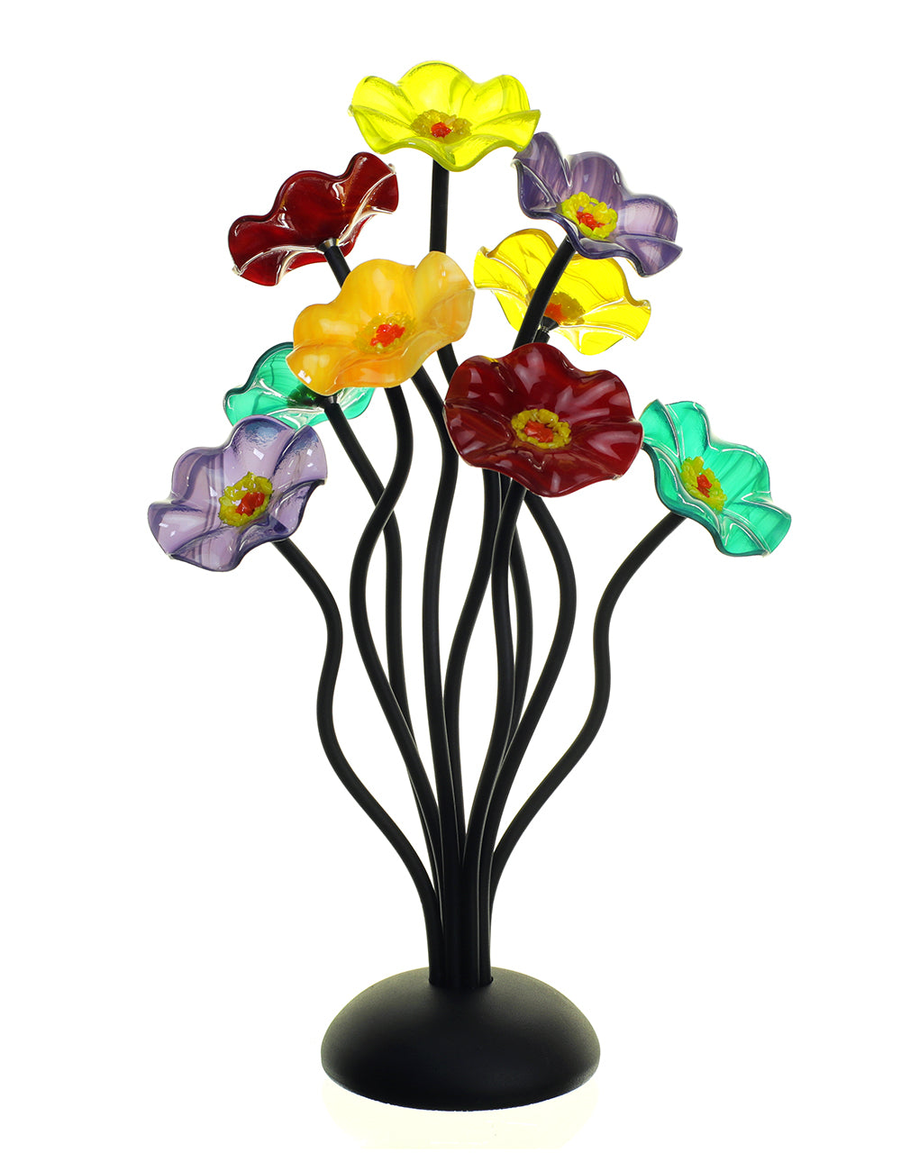 9 flower Surprise - Glass Flowers by Scott Johnson