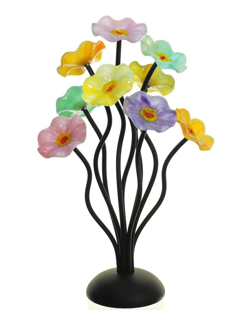 9 flower Monsoon - Glass Flowers by Scott Johnson