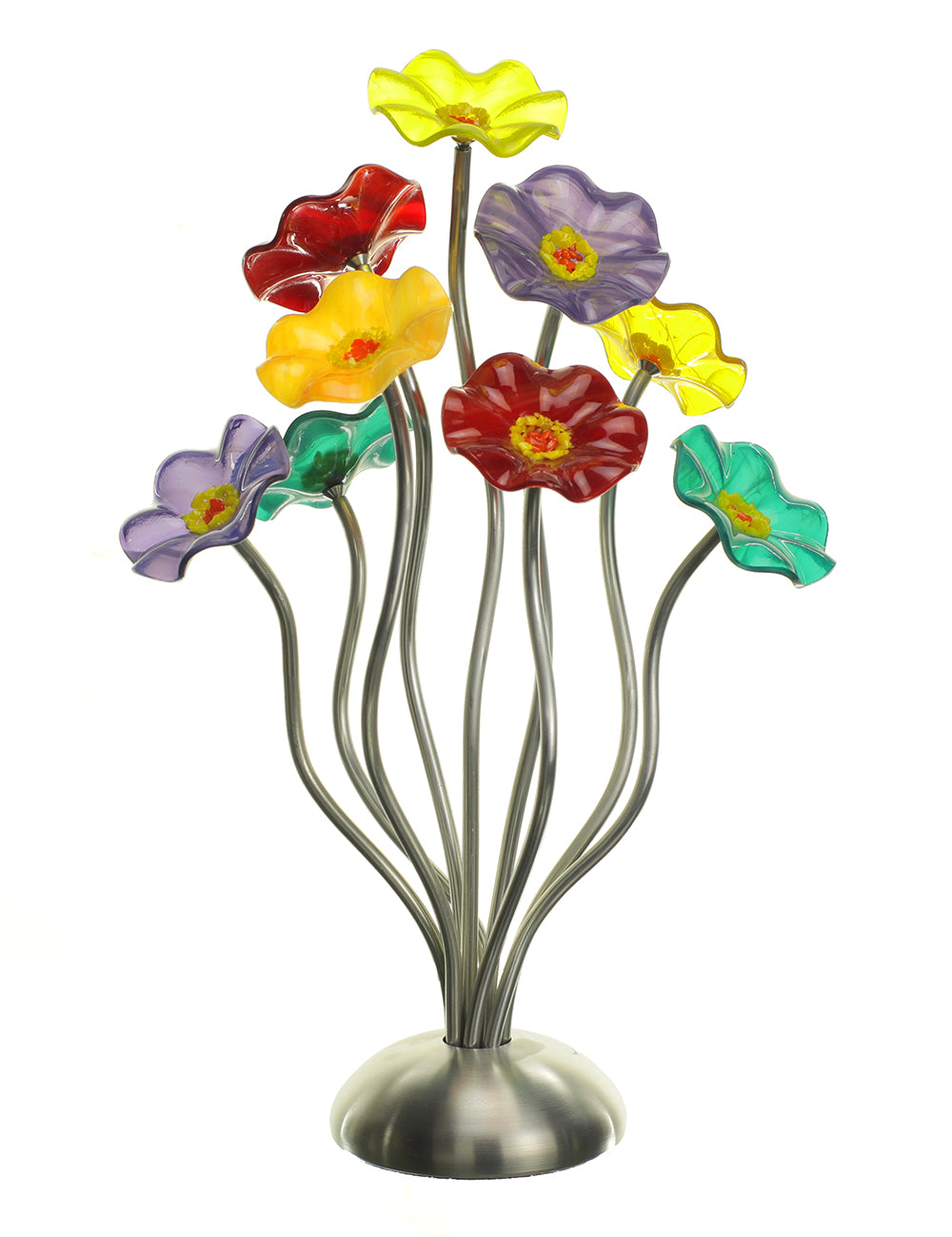 9 flower Surprise - Glass Flowers by Scott Johnson