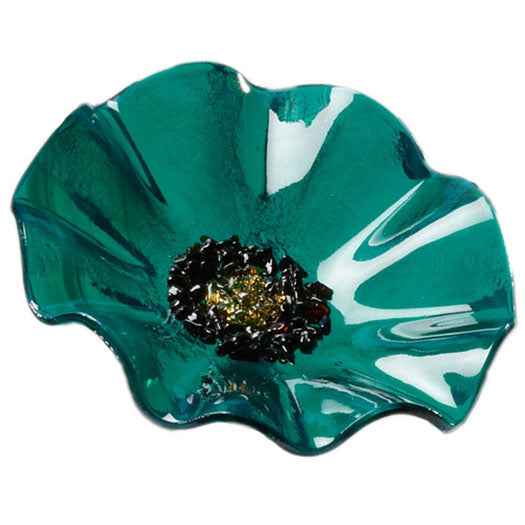 Teal Replacement Flower - Glass Flowers by Scott Johnson