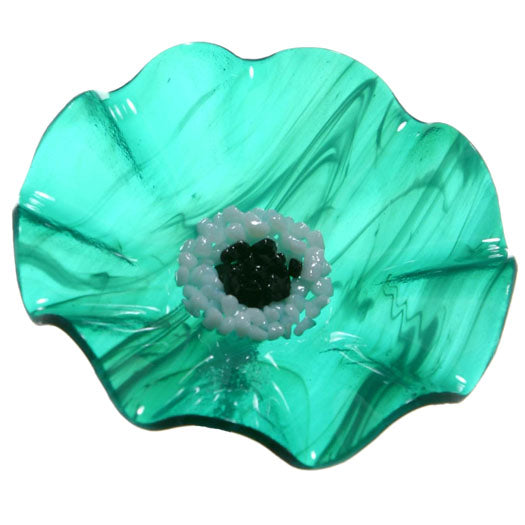 Teal Replacement Flower - Glass Flowers by Scott Johnson